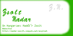 zsolt madar business card